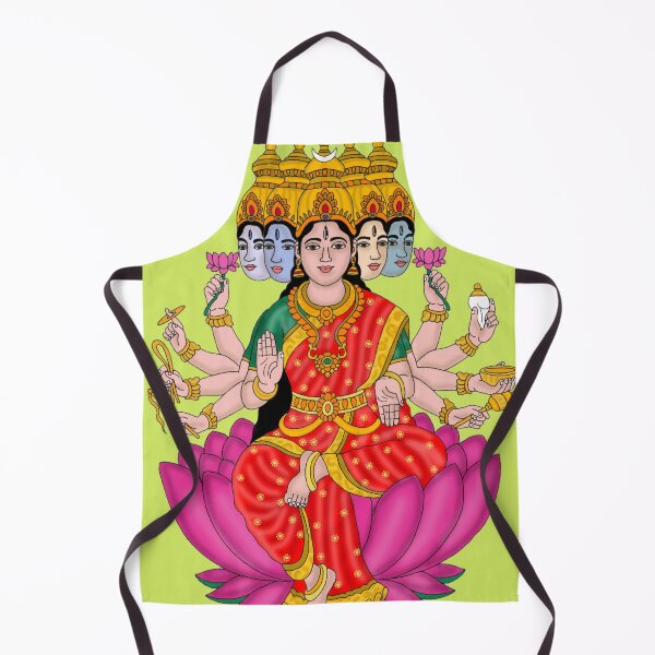 Item preview, Goddess Gayatri Artwork – Divine Mother of Four Vedas designed and sold by Harshit_Digital_Arts.