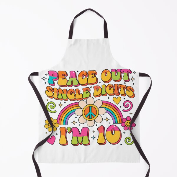 Item preview, “Peace Out Single Digits I’m 10 – 10th Birthday Retro Tie Dye T-Shirt & Gifts” designed and sold by Teetreasure2.