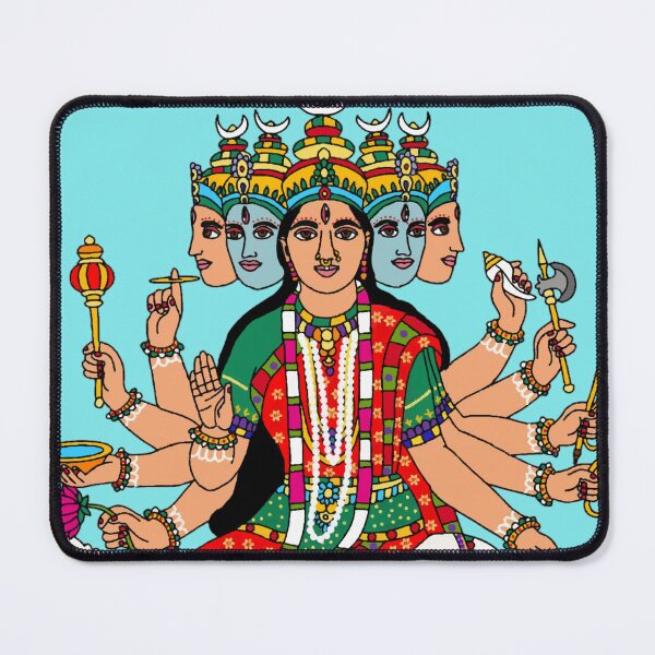 Item preview, Goddess Gayatri Artwork – Divine Mother of Four Vedas designed and sold by Harshit_Digital_Arts.