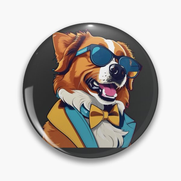 Item preview, Cool Dog in Sunglasses Illustration Stylish Gentleman Pet Art Design designed and sold by MavCorp.