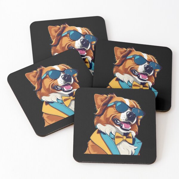 Item preview, Cool Dog in Sunglasses Illustration Stylish Gentleman Pet Art Design designed and sold by MavCorp.