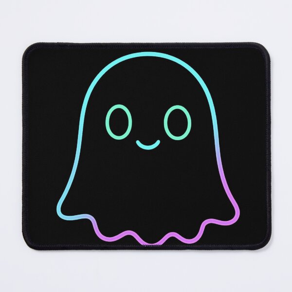 Item preview, Cute Neon Ghost – Kawaii Glow Spirit designed and sold by salehstore7.