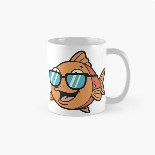 Item preview, Cool fish with Sunglasses – Funny fish Head Cartoon designed and sold by holywarter.