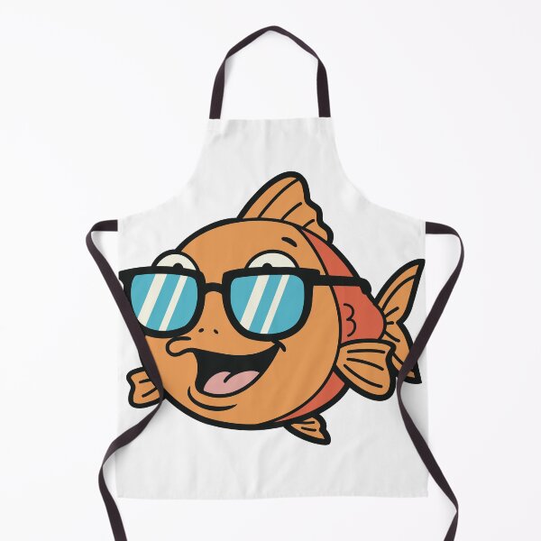 Item preview, Cool fish with Sunglasses – Funny fish Head Cartoon designed and sold by holywarter.
