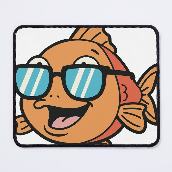 Item preview, Cool fish with Sunglasses – Funny fish Head Cartoon designed and sold by holywarter.