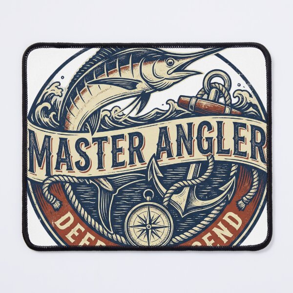 Item preview, Vintage Master Angler Marlin Fishing Badge Legend designed and sold by EverBranz-stor.