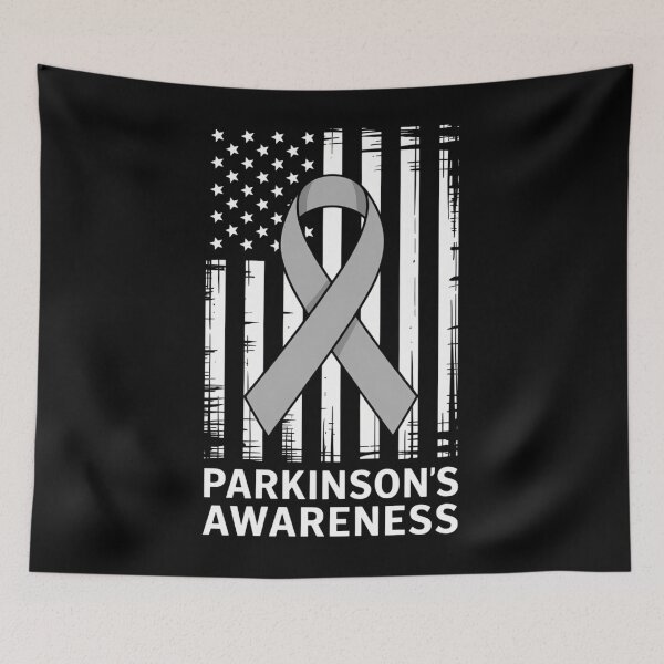 Item preview, Parkinson_s Awareness Us Flag designed and sold by FlankinMew.