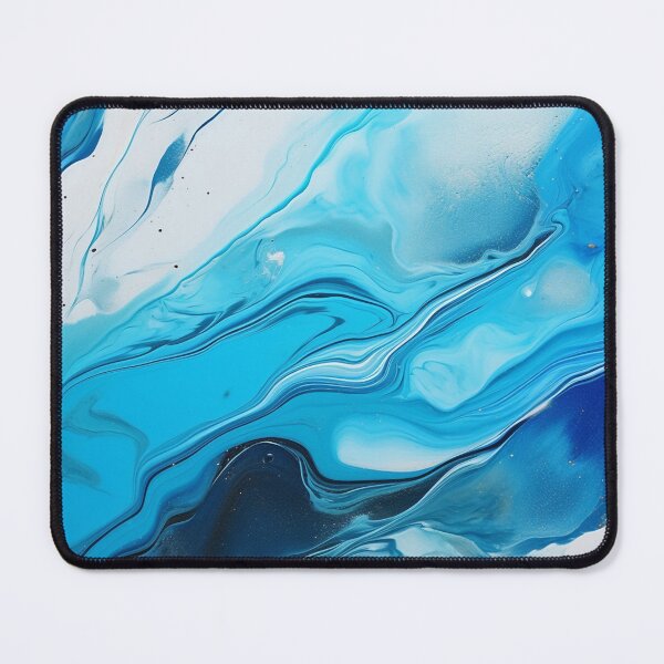 Item preview, Blue Ice Abstract with Silver Star designed and sold by NoisyNosyNancy.
