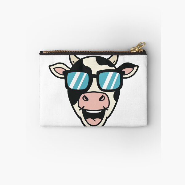 Item preview, Cool Cow with Sunglasses – Funny Cow Head Cartoon designed and sold by holywarter.