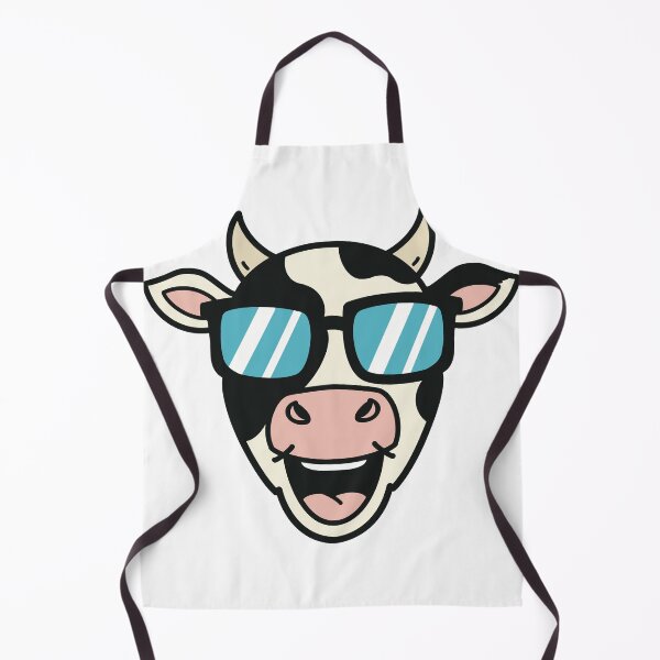 Item preview, Cool Cow with Sunglasses – Funny Cow Head Cartoon designed and sold by holywarter.