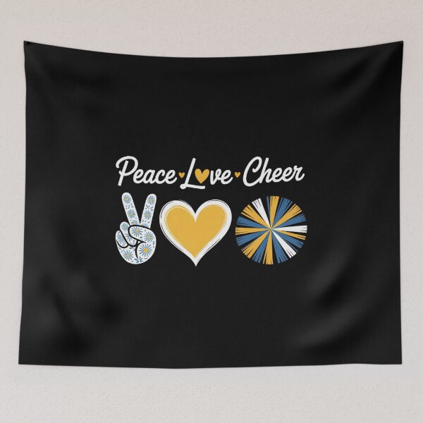 Item preview, Peace Love Cheerleading Cute designed and sold by FlankinMew.