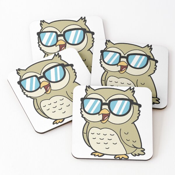 Item preview, Cool Owl with Sunglasses – Funny Owl Head Cartoon designed and sold by holywarter.