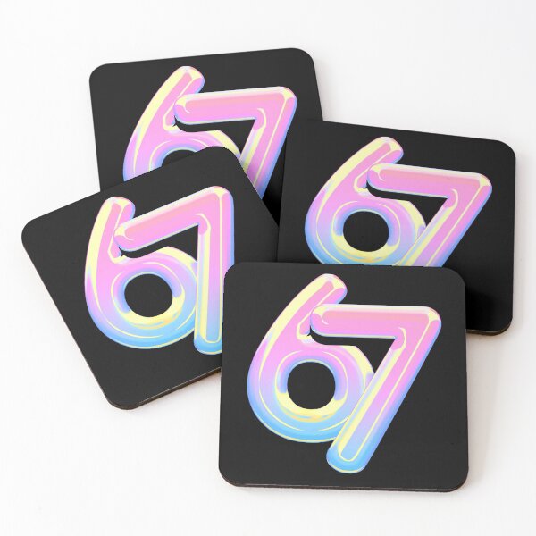Item preview, 6 7 Six Seven 3D Typography designed and sold by WHITE FLAME PRINTS.