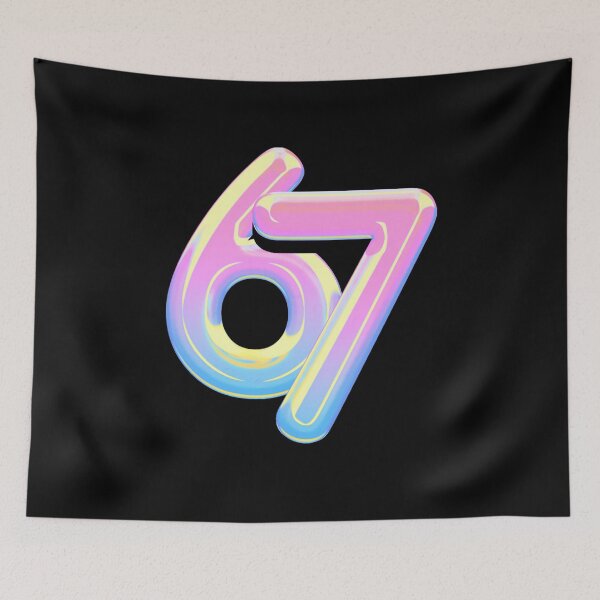 Item preview, 6 7 Six Seven 3D Typography designed and sold by WHITE FLAME PRINTS.