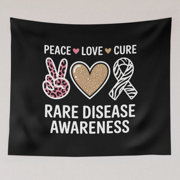 Item preview, Peace Love Rare Disease Awareness Rare Disease designed and sold by FlankinMew.