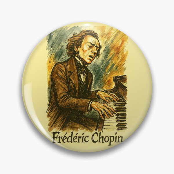 Item preview, Frederic Chopin Virtuoso at Piano designed and sold by Sarcastic designs.