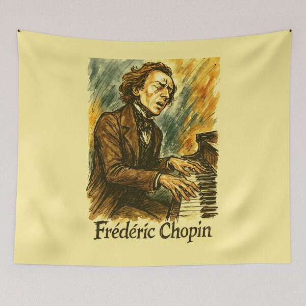 Item preview, Frederic Chopin Virtuoso at Piano designed and sold by Sarcastic designs.