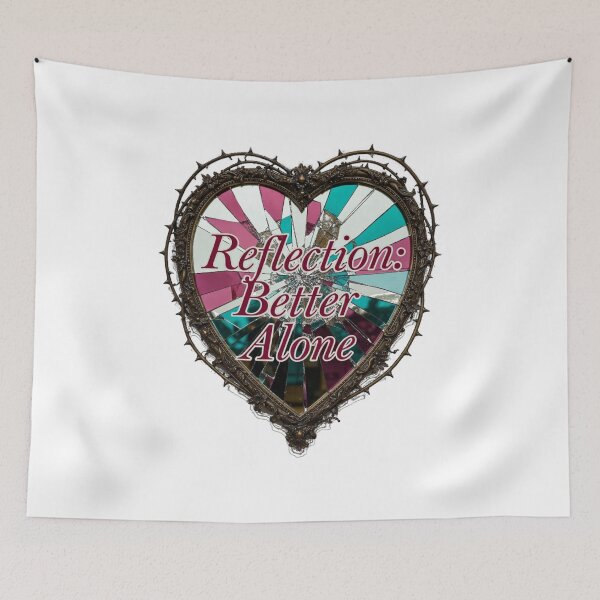 Item preview, Reflection: Better Alone T-Shirt | Shattered Mirror Valentine Sarcastic Anti-Dating Design designed and sold by YMLux.