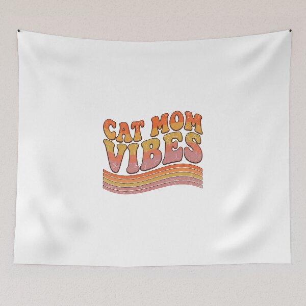 Item preview, Cat Mom Vibes Retro designed and sold by Quillway.