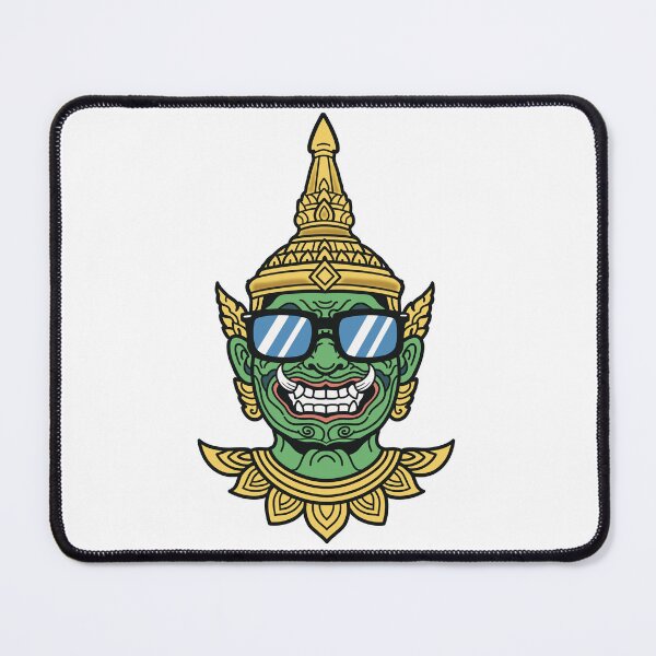 Item preview, Cool Thai Giant Guardian with Sunglasses – Modern Yaksha Cartoon Art designed and sold by holywarter.