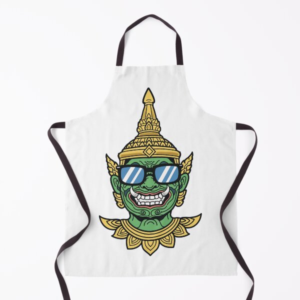 Item preview, Cool Thai Giant Guardian with Sunglasses – Modern Yaksha Cartoon Art designed and sold by holywarter.