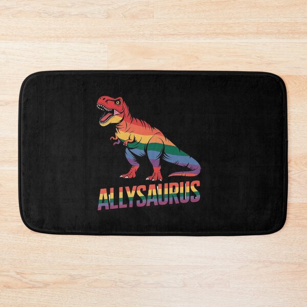 Item preview, Allysaurus dinosaur in rainbow flag for ally LGBT pride designed and sold by SIGORDESIGN.