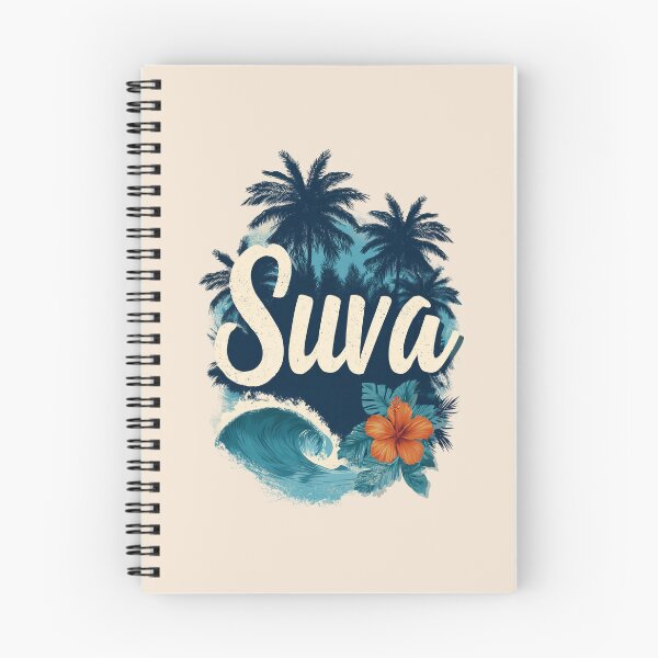 Artikelvorschau, Suva Fiji Palmen Welle Hibiskus – tropisches Südsee Motiv entworfen und verkauft von Meiersbeste.