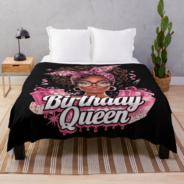 Item preview, Birthday Queen Afro Black Woman Melanin Queen designed and sold by SIGORDESIGN.