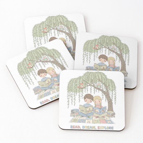 Item preview, Cozy Kids Reading Under Willow Tree: Read, Dream, Explore Storytelling Adventure Art designed and sold by VibranPalette.