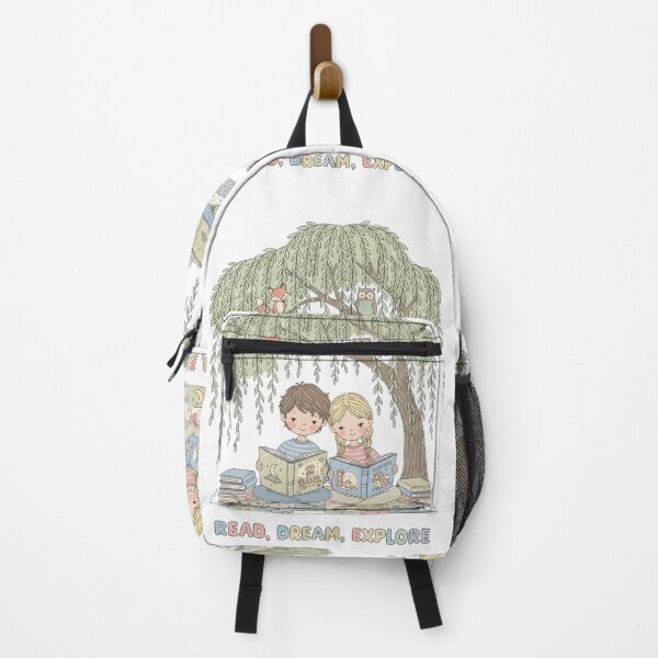 Item preview, Cozy Kids Reading Under Willow Tree: Read, Dream, Explore Storytelling Adventure Art designed and sold by VibranPalette.