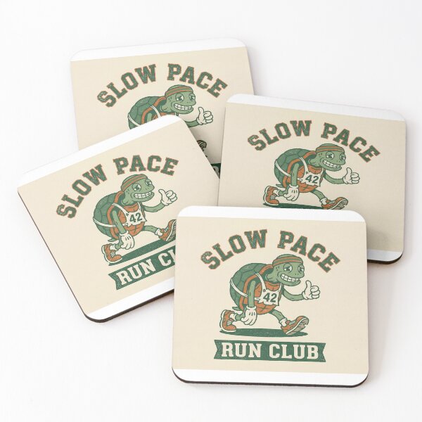 Item preview, Slow Pace Run Club Vintage Turtle Mascot designed and sold by SynthesisStudio.