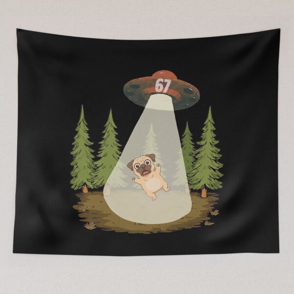 Item preview, Alien Abduction Pug T-Shirt designed and sold by LashondaGreen89.