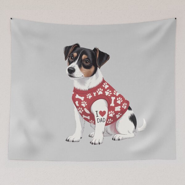 Item preview, I Love Dad Dog Tattoo Warm Sweater – Pet Lover Father’s Day Gift designed and sold by SoftyDesigns.