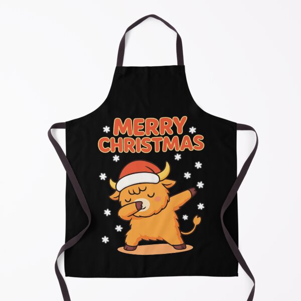 Item preview, Merry Christmas Dabbing Cute Scottish Hairy Highland Cow designed and sold by NaturEdeN.