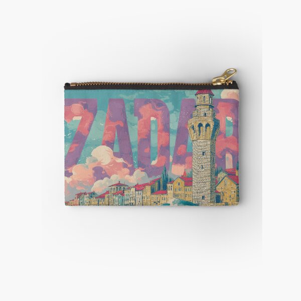 Item preview, Zadar Croatia Old Town Wave Tower – Vintage Adriatic Poster Design designed and sold by Meiersbeste.