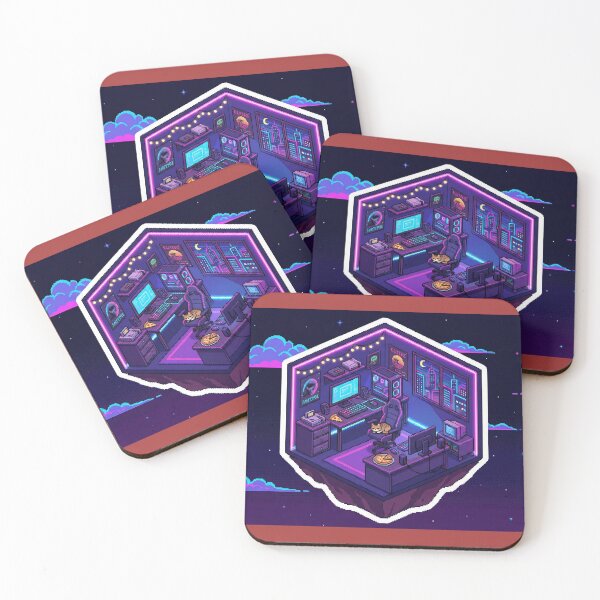 Item preview, Cozy Isometric Pixel Art Gamer Room Lofi designed and sold by SynthesisStudio.
