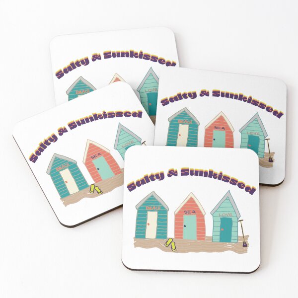 Item preview, Salty & Sunkissed beach huts designed and sold by WildDesignNZ.