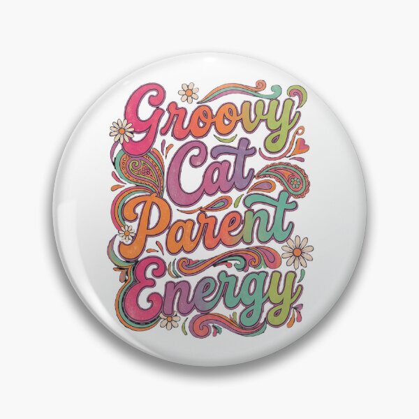 Item preview, Groovy Cat Parent Energy Psychedelic 60s designed and sold by Quillway.