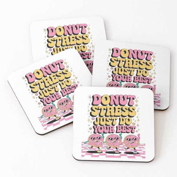 Item preview, Donut Stress Just Do Your Best Retro Test Day Teachers Kids designed and sold by SIGORDESIGN.