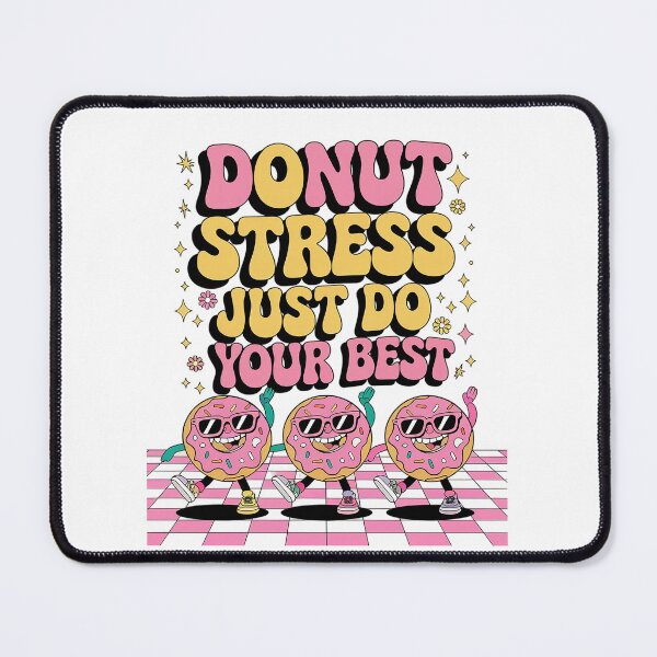 Item preview, Donut Stress Just Do Your Best Retro Test Day Teachers Kids designed and sold by SIGORDESIGN.