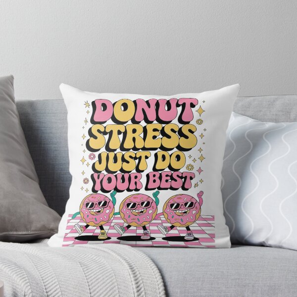 Item preview, Donut Stress Just Do Your Best Retro Test Day Teachers Kids designed and sold by SIGORDESIGN.
