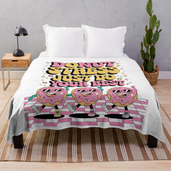 Item preview, Donut Stress Just Do Your Best Retro Test Day Teachers Kids designed and sold by SIGORDESIGN.