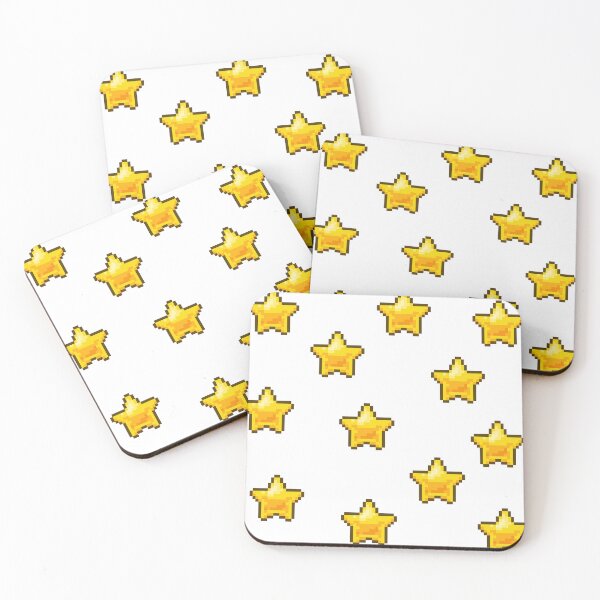 Item preview, Yellow stars, pixel art illustration designed and sold by Judith RS.