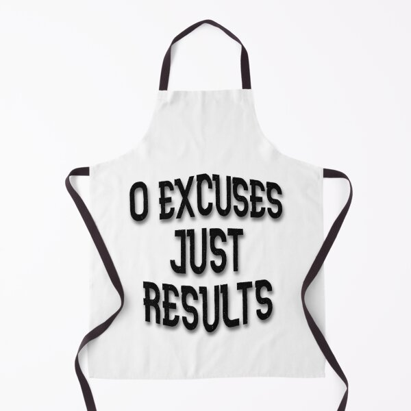 Item preview, 0 Excuses Just Results – Minimal Motivational Typography designed and sold by BabyHippoInc.
