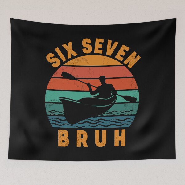 Item preview, Retro Kayak Silhouette Six Seven Bruh Tee designed and sold by LashondaGreen89.