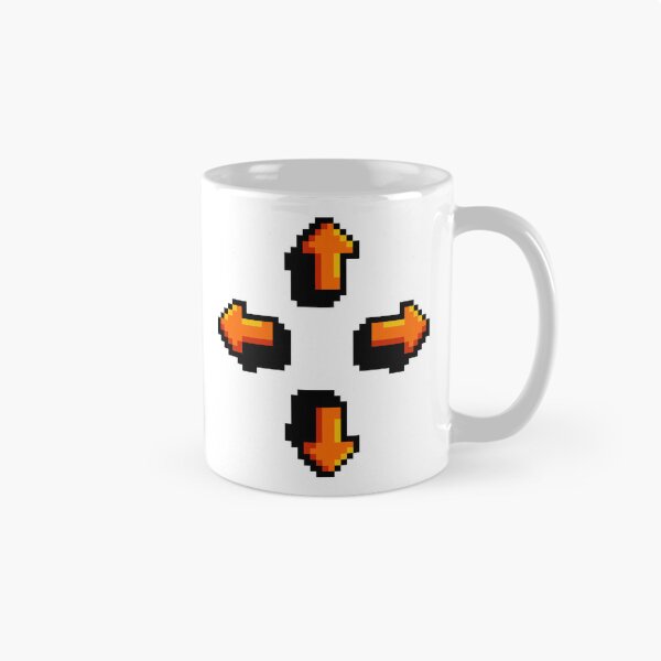 Item preview, Orange arrows, pixel art illustration designed and sold by Judith RS.