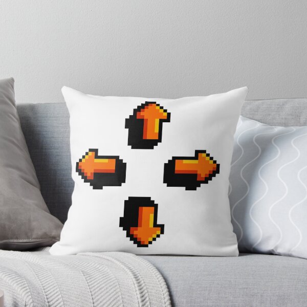 Item preview, Orange arrows, pixel art illustration designed and sold by Judith RS.
