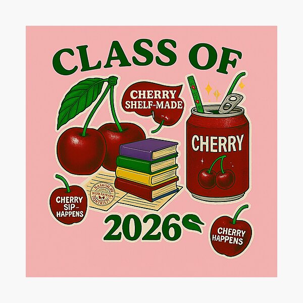 Item preview, Cherry Shelf-Made – Class of 2026 Graduation Design designed and sold by "TXSiSsY's TRIUMPH BY GRACE".