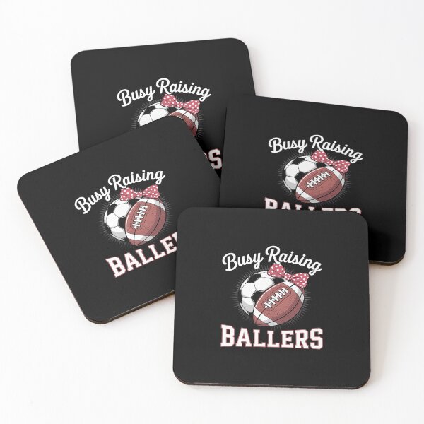Item preview, Busy Raising Ballers Football Soccer Mom  designed and sold by PowAcademy.