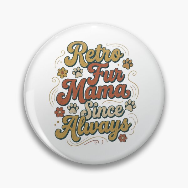 Item preview, Retro Fur Mama Since Always Vintage Cat Mom designed and sold by Quillway.